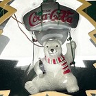 1995 Vintage Coca Cola Polar Bear Collection Christmas Ornament Bottle Opener