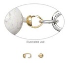 Bead Tip  100 Gold Or Silver Plated Standard Style 5x3mm Cups With 0 029  Hole