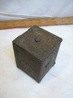 Antique Cast Iron Sport Scene Toy Safe Still Dime Bank Ornate Victorian Toy