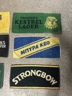 6 Bar Pub Beer Towel Sign Kaltenberg Lowenbrau Keo Strongbow Perrier Kestrel Old