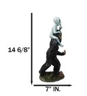 Large Sasquatch Bigfoot Flipping Off With Roswell Alien On Shoulders Figurine