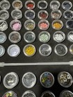 Close To My Heart Embellishment Craft Storage Case Eyelets brads  60 Jars