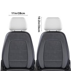 2pcs Elegant Poodle Print Car Headrest Covers Comfort Safety Fun Car Decor   