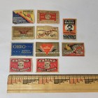 10 Matchbox Labels Lot Sweden  Japan  Etc  Vintage Paper Art Deco