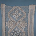 Antique Belgian Handmade Tape Lace Panel     3m     Cotton Lace Insertion With Flora