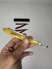 Lot Of 3 Vintage Straight Razors 2 Red Imp   One Dubl Duck Dwarf