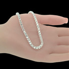 Italian Thick 4mm Box Chain Necklace Sterling Silver 20 Inch Unisex
