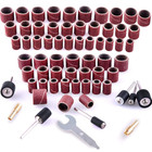 Sanding Drum Set  531 Pcs Sander Sleeves - 80 120 150 240 320 400 600 Grit With 