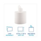   Center-pull Commercial Hand Towels  2-ply  6 Rolls  600 Sheets Per Roll  White