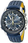 New Citizen Eco-drive Blue Angels World Chronograph A-t Men s Watch At8020-03l