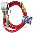 Goodyear Heavy-duty Tire Inflator With Pressure Gauge 5  Lead Hose Whip Lock On
