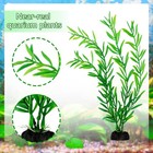 25pcs Aquarium Artificial Plants Green Fish Tank Decor Lifelike Plastic Set