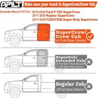 Apilt Outside-mount Rain Guards Window Visors For 2015-2025 Ford F-150 Supercrew