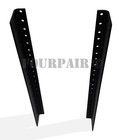 4 Space 4u  7   Steel Rack Mount Rail Pair Road Case Amp Mixer 10-32 Threaded