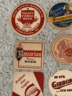 Lot Of  12 Vintage Beer Coasters Braumeister Piels Iroquois Gibbons Dobler