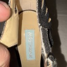 Stephanie Bb-tee Black Glitter Strappy Ballroom Dance Shoes Heart Sole Size 7 