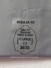 Van Heusen Men s Lux Sateen Grey Dress Shirt 17 34 35 Regular Fit Nwt