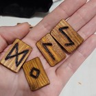 Wooden Elder Futhark Runes