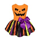 Halloween Pumpkin Dog Dress - Funny Costumes For Small Dogs  Pet Apparel  Orange