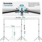 Emart Photo Video Studio 20 Ft Wide 10 Ft Tall Heavy Duty Adjustable Backdrop   