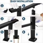 2 3 4 5 6 Step Outdoor Stair Handrail Adjustable Metal Stair Railing Handrail
