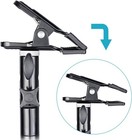 2 Pcs Photo Studio Heavy Duty Metal Clamp Holder W  5 8  Light Stand Attachment