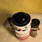 Vintage Barber Shop Pole W Arms Razor Blade Disposal Shaving Bank Ceramic