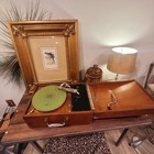 Victor Phonographs Victor Talking Machine Co  Vv-50 Portable Crank Phonograph