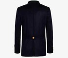 Blue Trachten German Bavarian Jacket Handmade Tyrol Loden Austrian Wool Jacket
