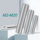 Fully Threaded Rod bar studding allthread M2 3 4 5 6mm To M20 A2 Stainless Steel