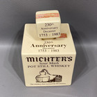 Rare Michter s 750 Ml Square Decanter 230th Anniversary 1983 Lebanon County Pa