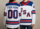 Custom 2026 Usa Hockey Jersey     Personalization Usa Hockey Jersey Stiched 