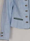 Hammerschmid Women s Blazer 100  Linen Traditional Janker Blue 36 S Top