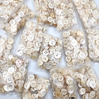 100 Button Lot - Small Mother Of Pearl 2-4 Hole - Cleaned Hand Picked Assortment