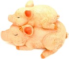 6  New  Dwk Shelf Sleeping Pig With Baby Collectible Figurine Animal Home Decor