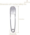 5 Inch Large Safety Pins For Clothes Big Safety Pins Heavy Giant Safety Pin New