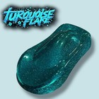 Lime Line Turquoise Metal Flake Ready To Spray Automotive Basecoat - 1 Gallon
