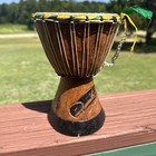 Hand Made West African D jembe Drum Primitive