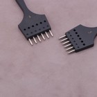 Leathercraft Round Hole Black Pricking Iron Chisel Stitching Punch Diy Tools Set
