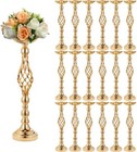     Set Of 10 Gold Cylinder Vases     20 87    Wedding   Event Centerpieces