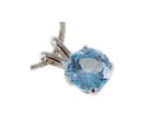 19thc Antique 1  ct Blue Topaz pendant  Medieval German Saxon King Travel Amulet
