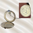 Vintage Godinger Silver Plated Compact Mirror Ornate Floral Purse Mirror