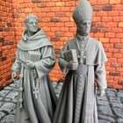 Christian Clergy Cardinal   Monk Set Toy Soldier Civilians 3d 1 32 Scale Figures