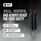 Police Magnum Belt Clip Pepper Spray Keychain Defense - 2 Pack Black Hard Shell