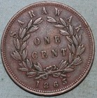 Sarawak  1863 1 Cent  James Brooke Rajah