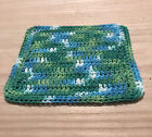 Handmade Set Of 3 Crochet Cotton Dish Cloths Or Wash Cloths 8 5x8 5 Inches  new 