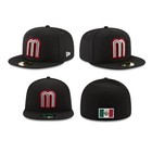 New Era 59fifty Fitted Mexico Hat - Mexican National Baseball Team Cap - Black