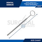 12 Pcs Dental Mouth Mirror  5 W handle Dental Instruments Stainless German Grade