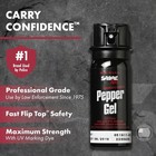 Sabre Tactical Pepper Gel With Belt Holster  Max Police Strength  1 8oz