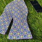 Cremieux Bow Tie Self Tie Purple Floral Cotton Party Wedding Adjustable Mens Nwt
